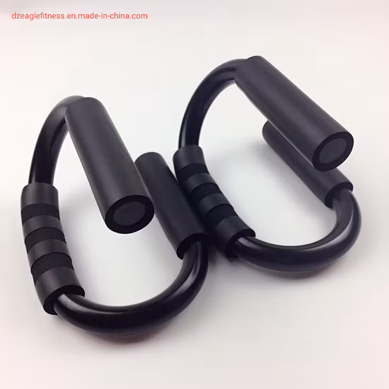 Push a forma di S in metallo in acciaio fitness